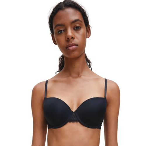 Calvin Klein CK Flirty Balcony Bra - Black