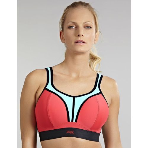 Panache Sports Non Wired Sports Bra - Coral/Sky
