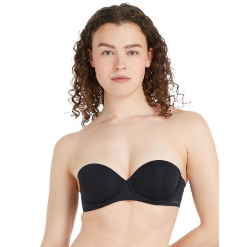 Calvin Klein Invisibles Strapless Push Up Bra - Black