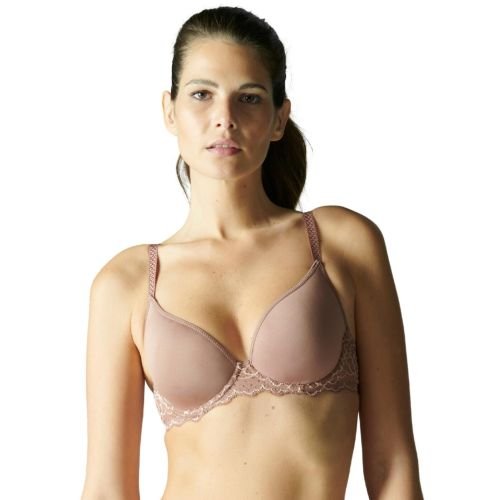 Simone Perele Caresse Spacer Plunge Bra - Coco Brown