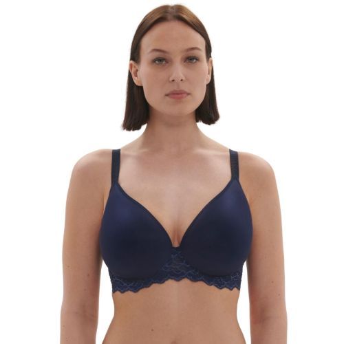 Simone Perele Caresse Spacer Plunge Bra - Ink Blue