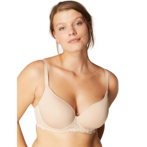 Simone Perele Caresse Spacer Plunge Bra - Peau Rosee
