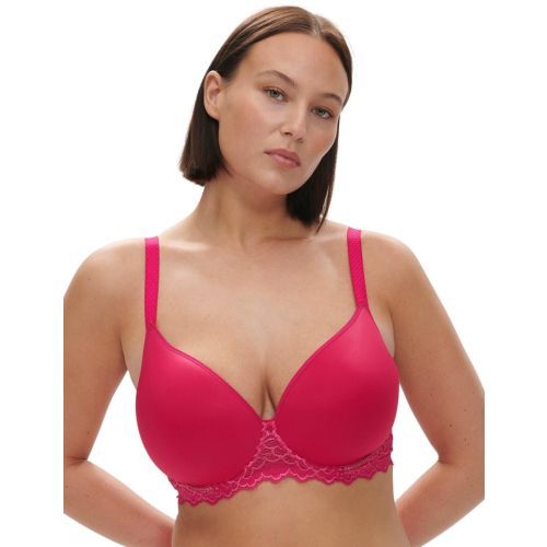 Simone Perele Caresse Spacer Plunge Bra - Teaberry Pink