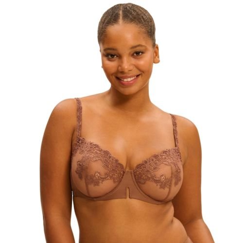 Simone Perele Saga Half Cup Bra - Tender Brown
