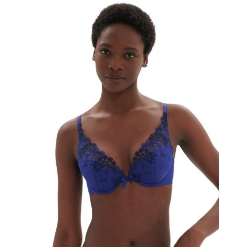 Simone Perele Wish Triangle Push Up Bra - Electric Blue