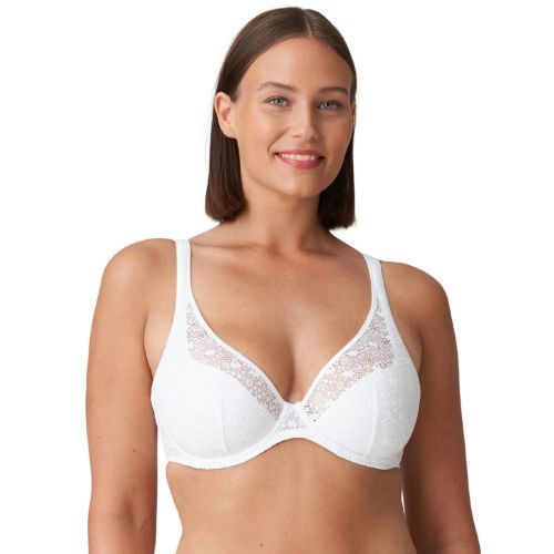Prima Donna Twist Epirus Half Padded Plunge Bra - White