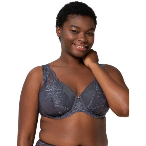 Triumph Wild Peony Florale Padded Bra - Pebble Grey