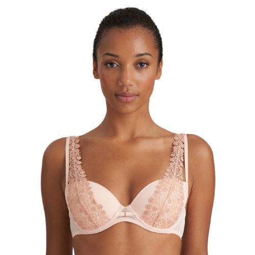 Marie Jo Danae Padded Plunge Bra - Pinot Rose