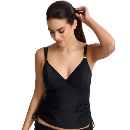 Panache Anya Riva Tankini Top - Black