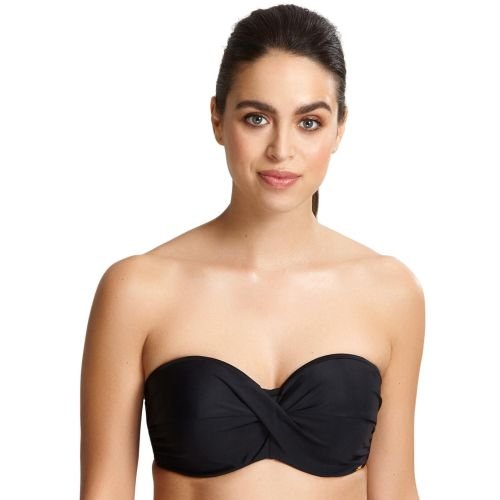 Panache Anya Riva Bandeau Bikini Top - Black