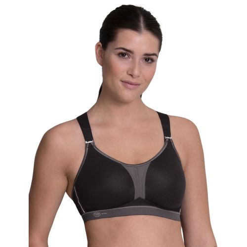 Anita DynamiX Star X-Back Sports Bra - Black/Anthracite