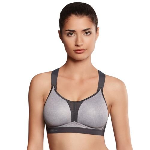 Anita DynamiX Star X-Back Sports Bra - Heather Grey