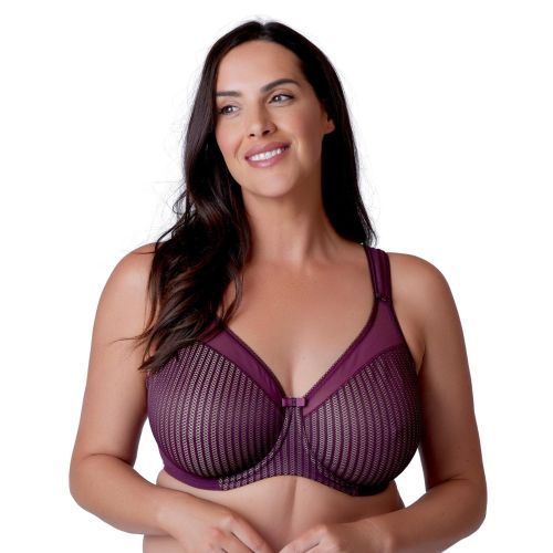 Berlei Beauty Stripe Smoothing Minimiser Bra - Fig