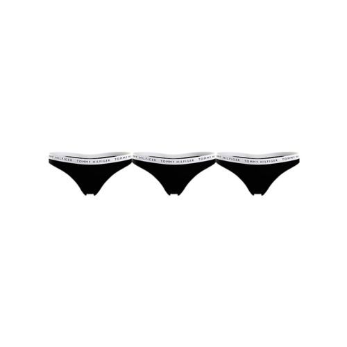Tommy Hilfiger TH Recycled Essentials Thong 3 Pack - Black