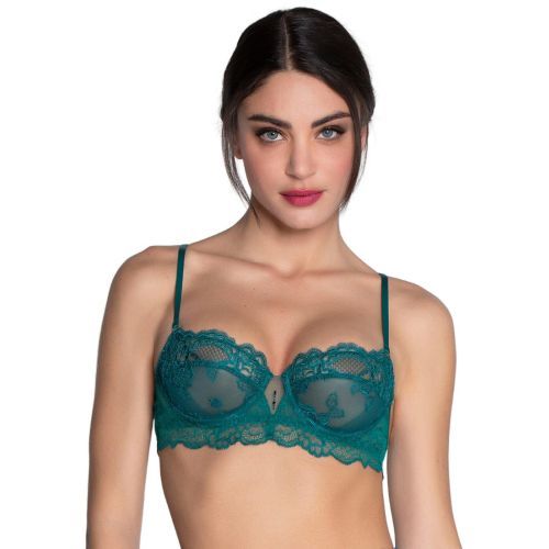 Lise Charmel Sublime En Dentelle Half Cup Bra - Vert Princesse