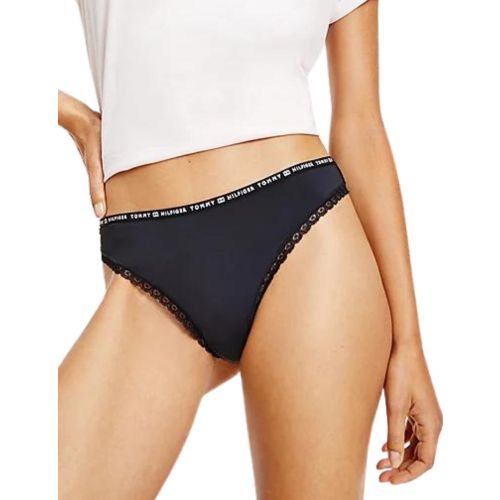 Tommy Hilfiger Hilfiger Lace Thong 3 Pack - Black