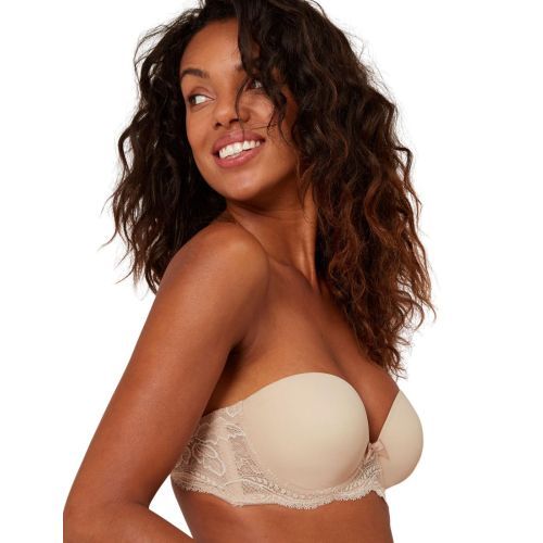 Simone Perele Eden Strapless Plunge Bra - Peau Rose
