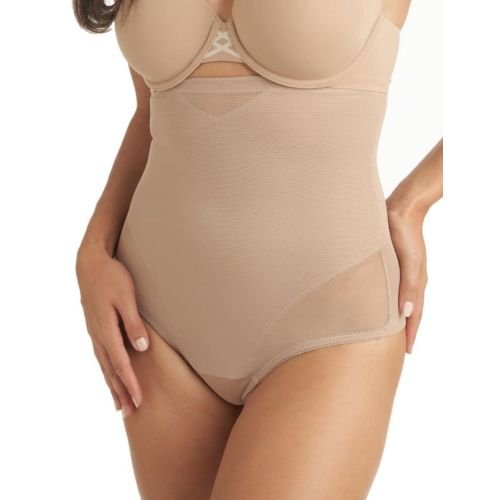 Miraclesuit Sexy Sheer High Waist Thong - Stucco