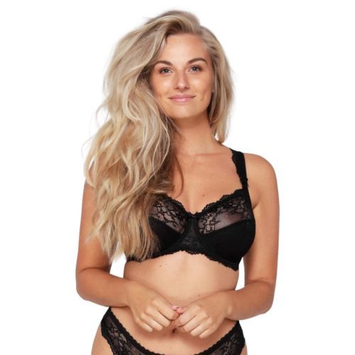 Lingadore Basic Collection Full Coverage Lace Bra - Black