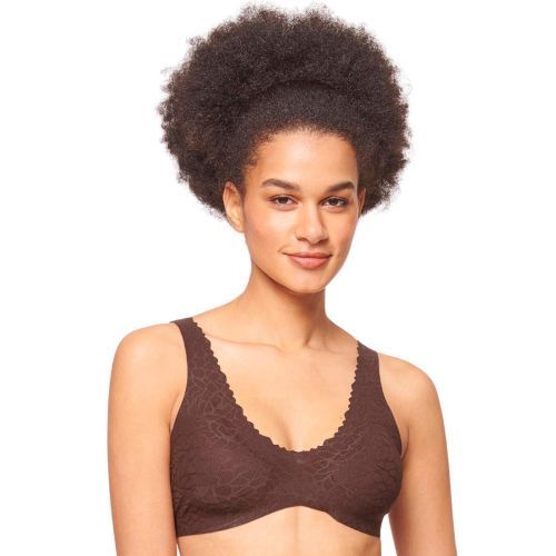 Sloggi Zero Feel Lace 2.0 Bralette - Ebony Brown