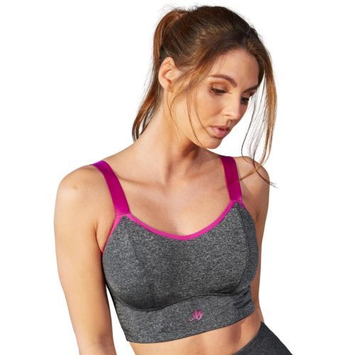 Pour Moi Energy Pulse Longline Padded Sports - Grey/Orchid
