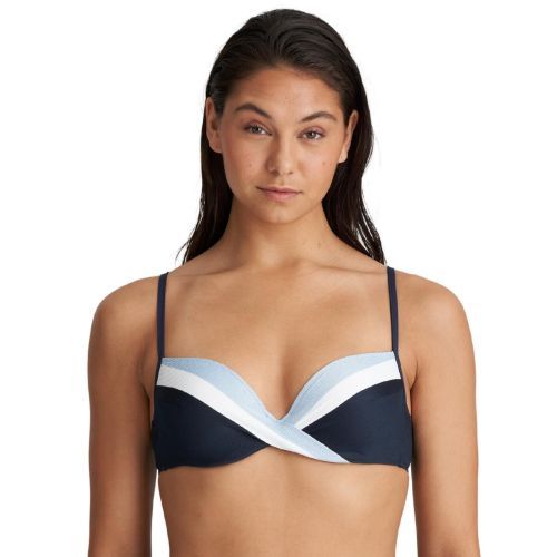 Marie Jo Sitges Padded Plunge Bikini Top - Cloud Party