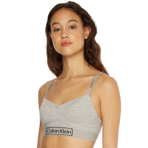 Calvin Klein Reimagined Heritage Lined Bralette - Grey Heather