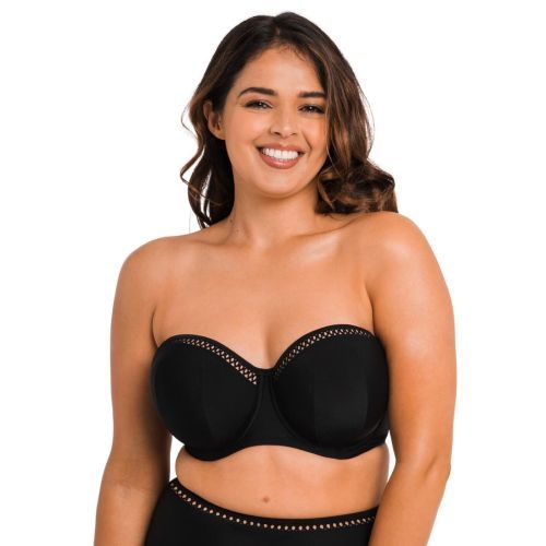 Curvy Kate First Class Bandeau Bikini Top - Black
