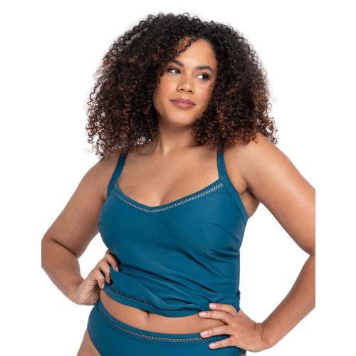 Curvy Kate First Class Tankini Top - Deep Teal