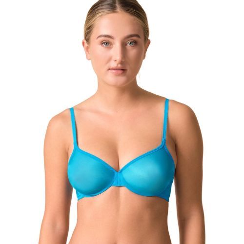 Gossard Glossies Sheer Bra - Atomic Blue