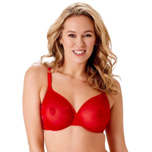 Gossard Glossies Sheer Bra - Salsa Red