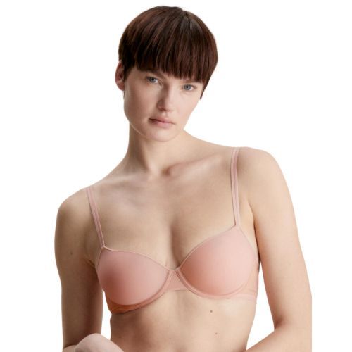 Calvin Klein Sheer Marquisette Lightly Lined Demi Bra - Subdued