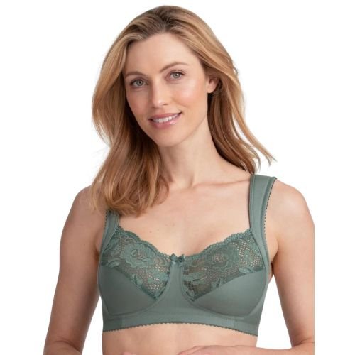 Miss Mary Of Sweden Lovely Lace Non Wired Full Cup Bra - Green