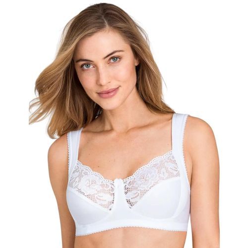 Miss Mary Of Sweden Lovely Lace Non Wired Full Cup Bra - White