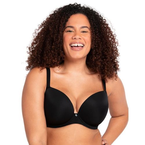 Curvy Kate Smoothie T Shirt Plunge Moulded Bra - Black
