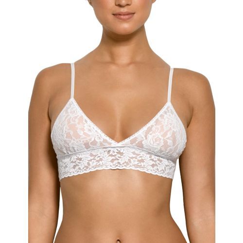 Hanky Panky Signature Lace Triangle Bralette - White