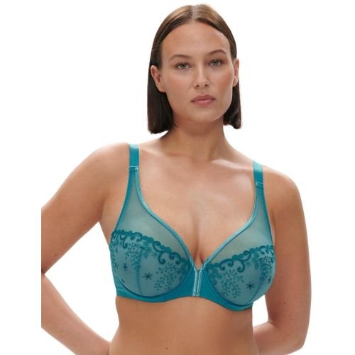 Simone Perele Delice Plunge Bra - Atoll Blue