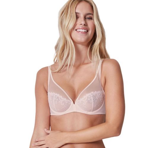 Simone Perele Delice Plunge Bra - Blush