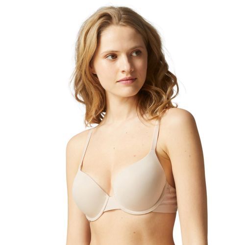 Simone Perele Essentiel Padded Plunge Bra - Peau Rosee