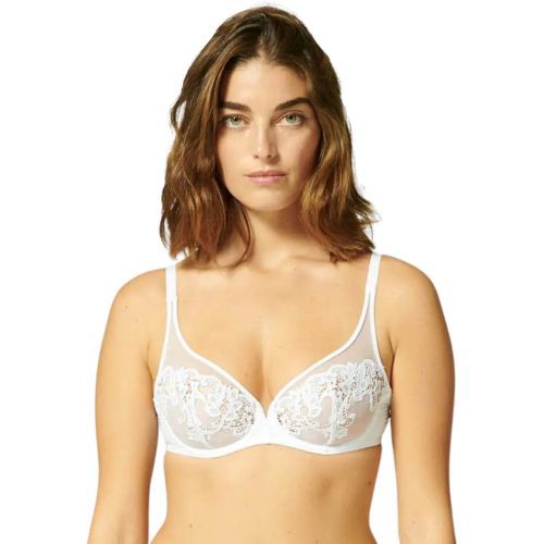 Simone Perele Saga Plunge Bra - White