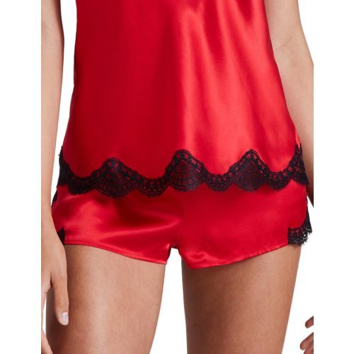 Aubade Toi Mon Amour Silk Shorts - Rouge Passion