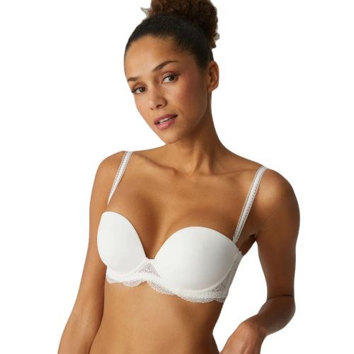 Simone Perele Karma Strapless Plunge Bra - Natural