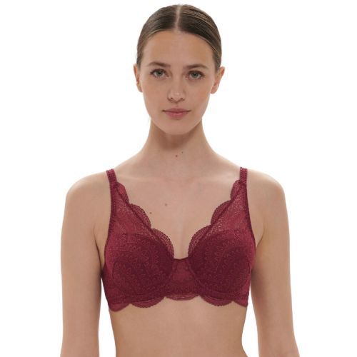 Simone Perele Karma Squared Neckline Spacer Bra - Spinel Red