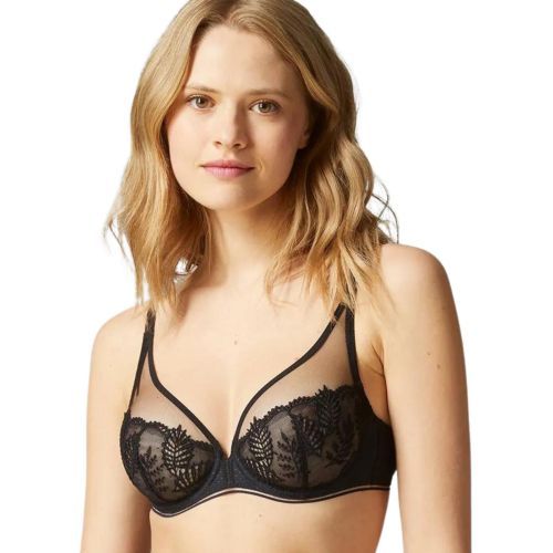 Simone Perele Bloom Plunge Full Cup Bra - Black