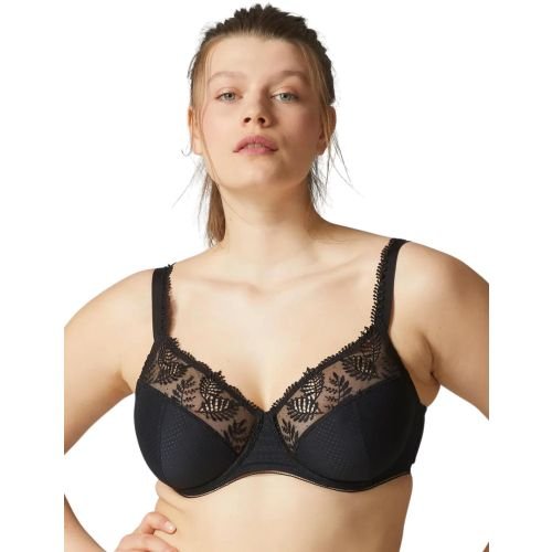 Simone Perele Bloom Full Cup Support Bra - Black