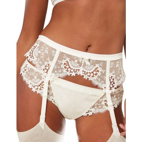 Simone Perele Wish Suspender Belt - Natural