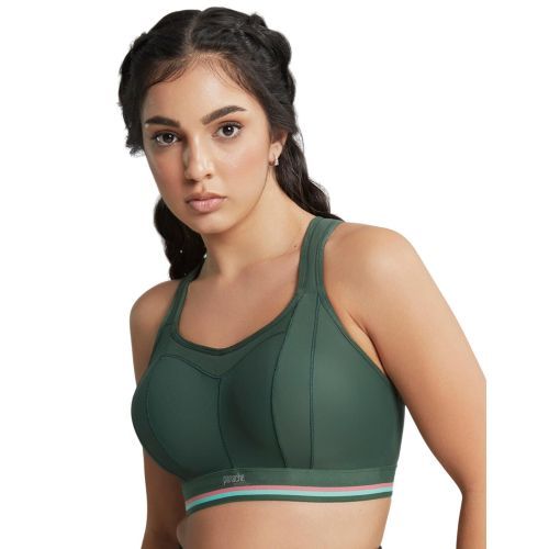 Panache Non Wired Racerback Sports Bra - Forest Green