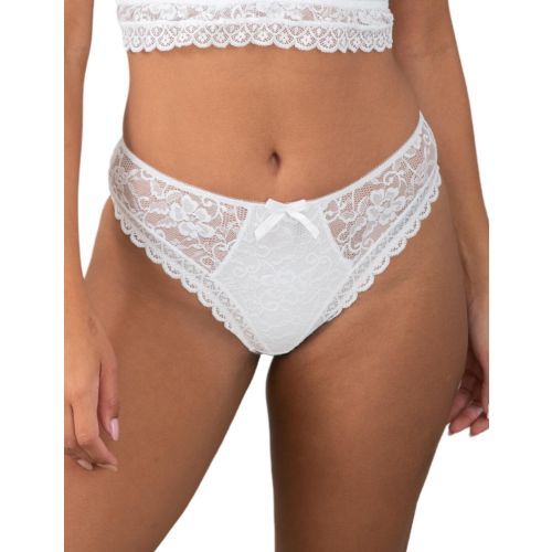 Pour Moi Rebel High Leg Brief - White