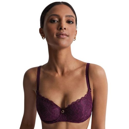 Aubade Rosessence Comfort Moulded Half Cup Bra - Berry