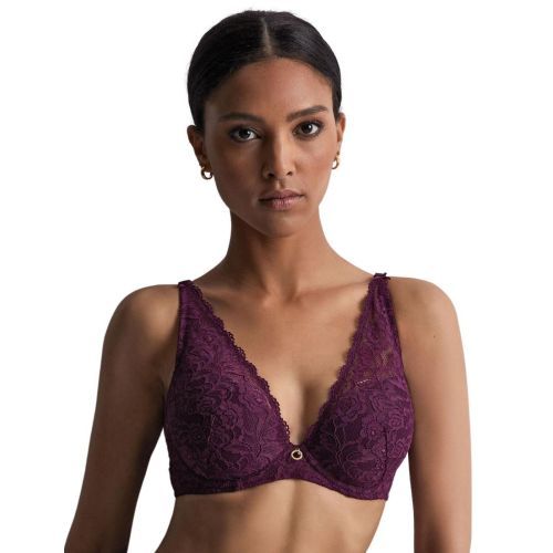 Aubade Rosessence Padded Plunge Bra - Berry
